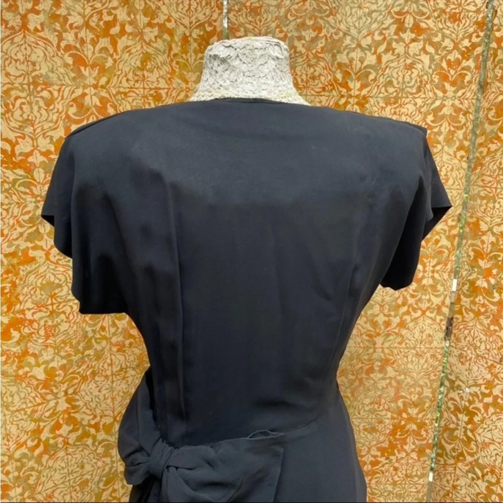 Vintage 1940s Rayon Dress - Picture 6 of 11